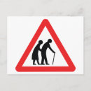 Search for warning sign postcards Humor