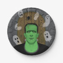 Search for frankenstein paper plates creepy