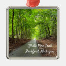 Search for michigan ornaments White