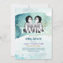 Search for twin baby boy shower invitations Blue