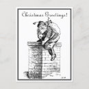 Search for santa claus chimney christmas cards Retro