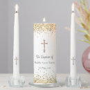 Search for gold and white candles Glitter