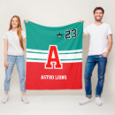 Search for hockey fleece blankets Red