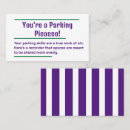 Search for bad parking business cards Funny