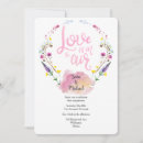 Search for love is in the air invitations Typography