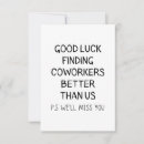 Search for good luck finding better coworker Colleague