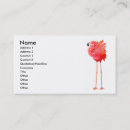 Search for caribbean business cards Flamingo