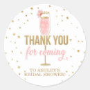 Search for bridal shower thank you stickers Pink