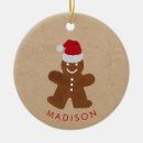 Search for gingerbread man ornaments Xmas