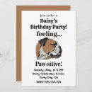 Search for bulldog birthday invitations Animal