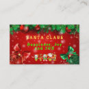 Search for santa claus business cards Jolly