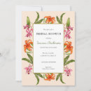 Search for luau bridal shower invitations Tropical flowers