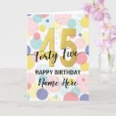 Search for 45th birthday cards Elegant