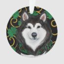 Search for alaskan malamute ornaments Siberian husky