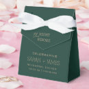 Search for emerald green favor boxes Gold