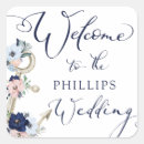 Search for welcome to our wedding stickers Elegant