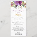 Search for purple and gold menus Floral
