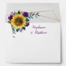 Search for purple and gold envelopes Rustic