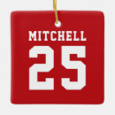 Search for football jersey ornaments School