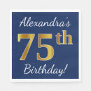Search for 75th birthday napkins Elegant
