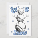 Search for golf holiday cards Snowman