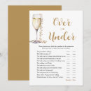 Search for over under bridal shower games Watercolor