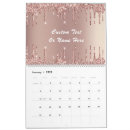 Search for rose gold calendars Glitter