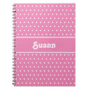Search for polka dot notebooks Pink