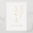 Search for luxe invitations Gold foil