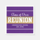 Search for purple and gold napkins College