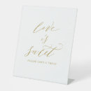 Search for love is sweet wedding signs Script