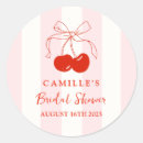 Search for bridal shower favor stickers Bow