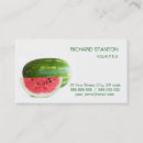 Search for watermelon business cards Red