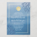 Search for blue and coral wedding invitations Navy