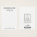 Search for white display cards Small business