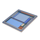 Search for blue geometric pattern tiles Abstract