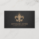 Search for fleur de lis business cards Lily