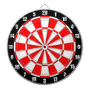 Search for black and white dartboards Red