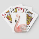 Search for flamingo playing cards Watercolor