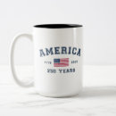 Search for 4th of july mugs 250th anniversary