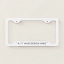 Search for truck license plate frames Blank