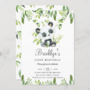 Search for panda 1st birthday invitations First birthday party