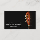 Search for guitar lessons business cards Musical