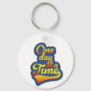 Search for one day at a time keychains Motivational