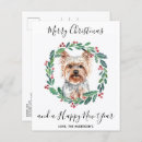 Search for yorkie christmas cards Animal