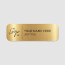 Search for retail name tags Faux gold