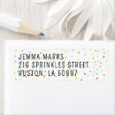 Search for cupcake return address labels Colorful