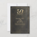 Search for 50th anniversary rsvp cards Black