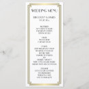 Search for white and gold menus Elegant