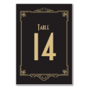 Search for art deco table cards Black